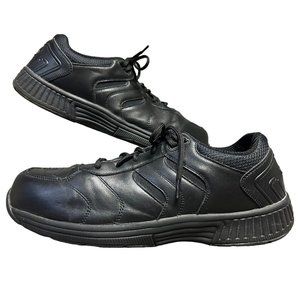 Orthofeet Pacific Palisades BioFit Black Leather Diabetic Sneaker Mens 12 X-Wide